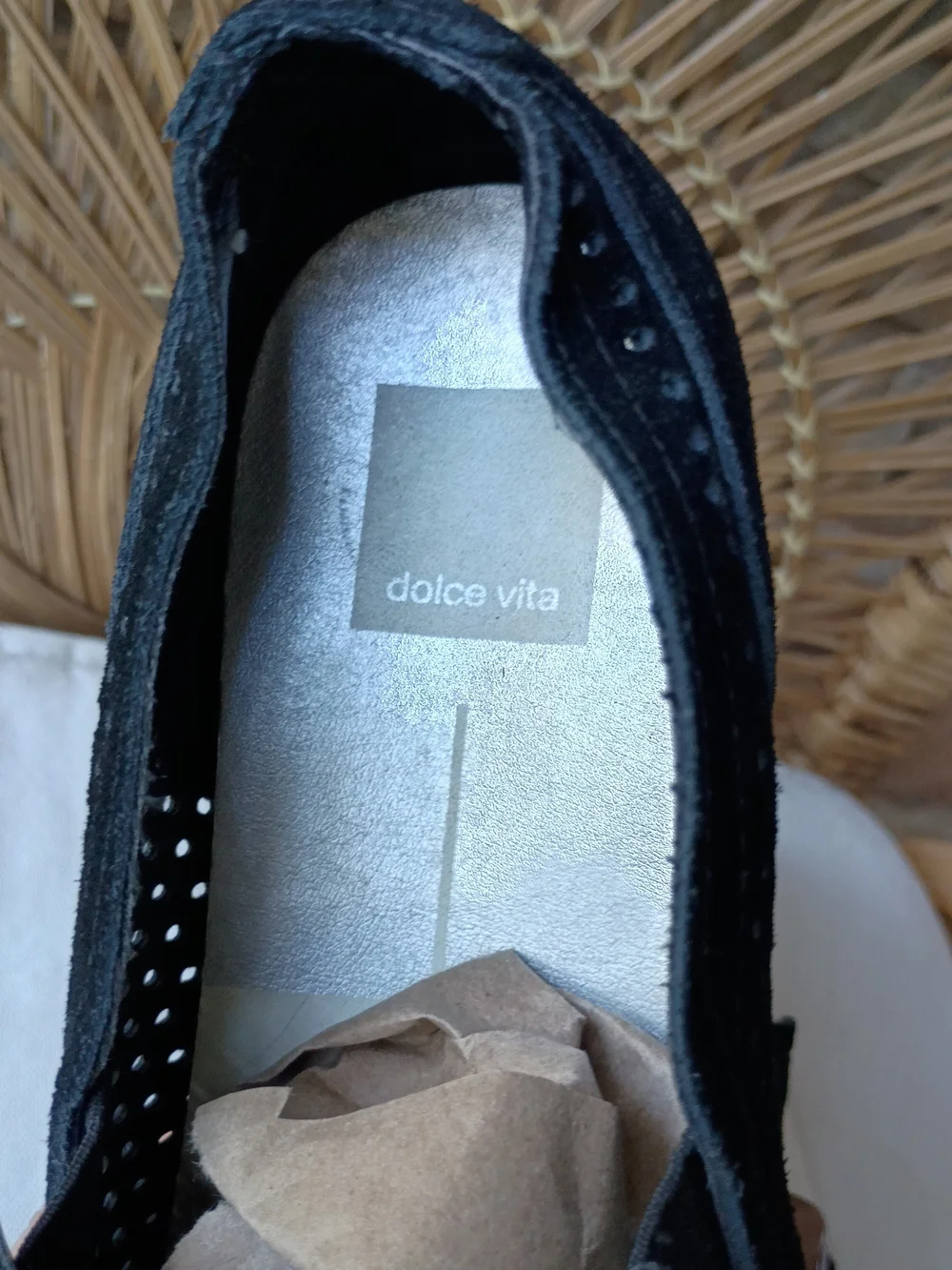 Dolce Vita Black Platform Slip-On Platform Leather Loafer_8.5